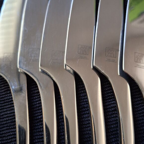 JA Henckels Zwilling BELLASERA 18/10 Stainless 6 Piece Dinner Knives Flatware - Picture 7 of 10